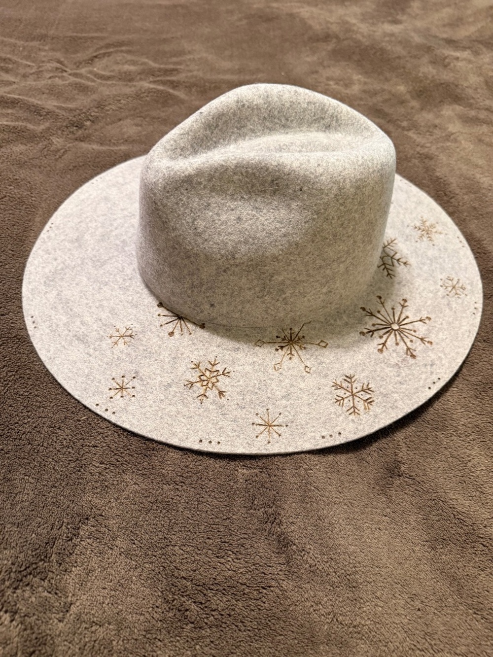 Patina Hand Burned Wool Ranch Hat
